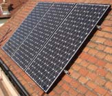 Sanyo 3 panel solar installation